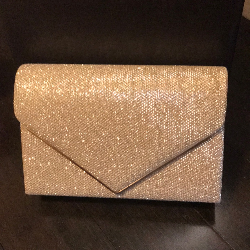 La Regale Rose Gold Clutch/Shoulder Bag